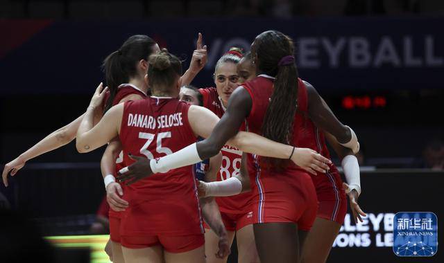 世界女排联赛(中国北京站):法国队胜比利时队
