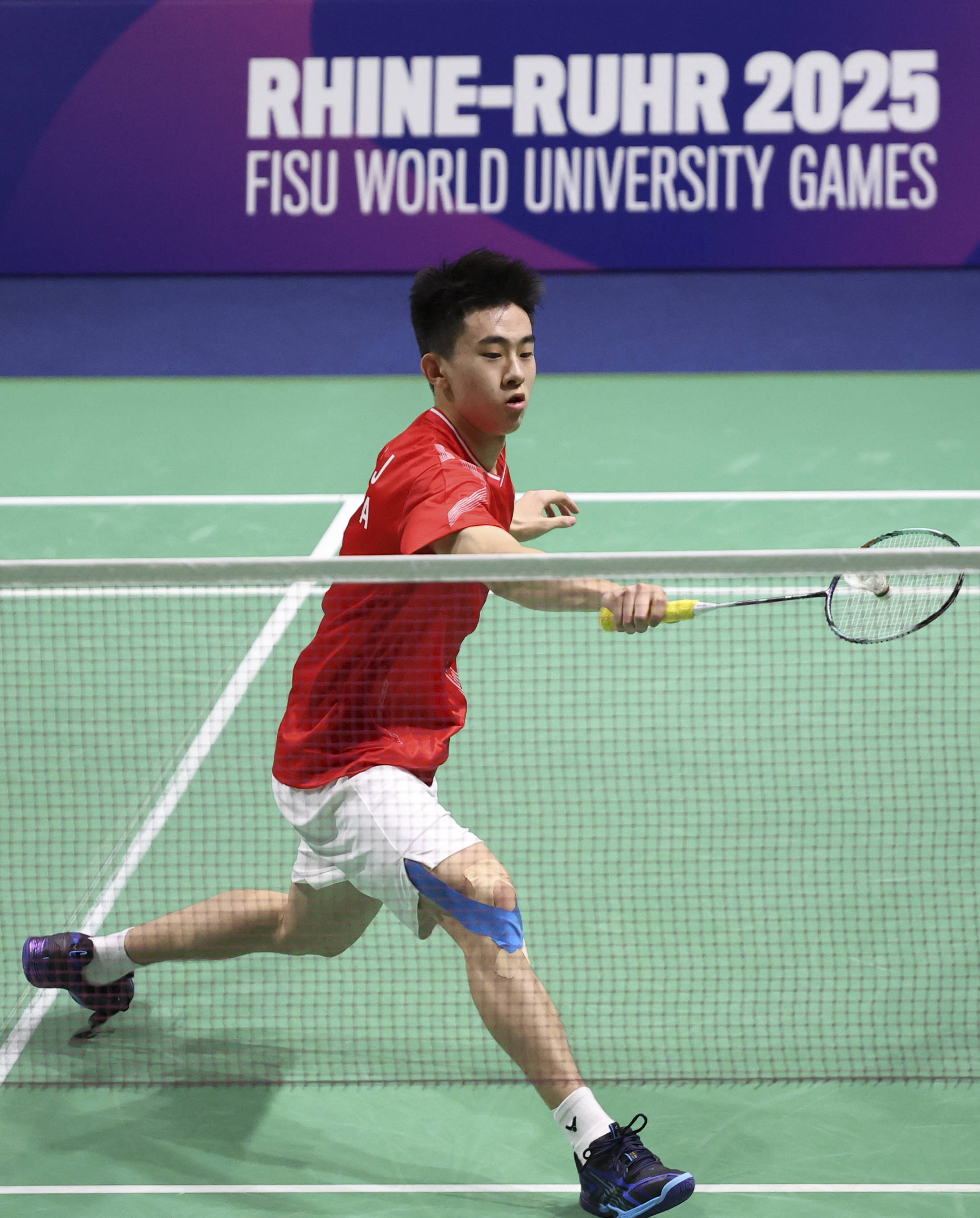 (体育)大运会——羽毛球混合团体小组赛:中国队胜西班牙队