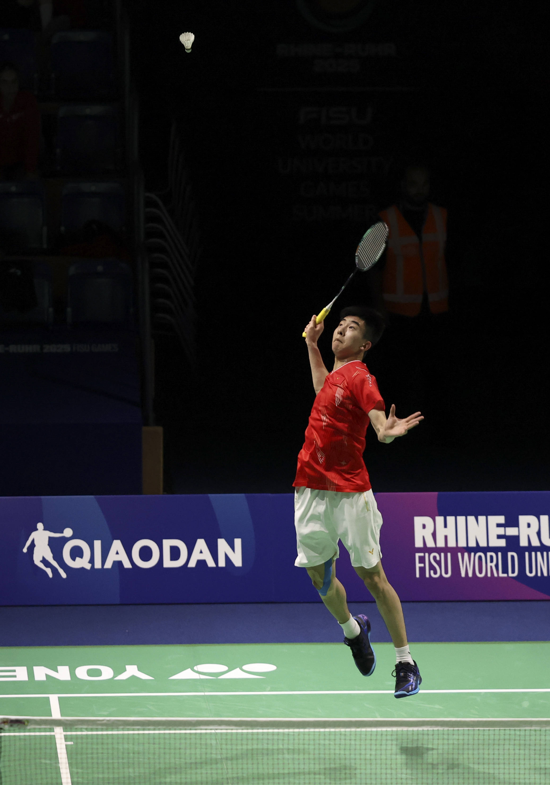 (体育)大运会——羽毛球混合团体小组赛:中国队胜西班牙队