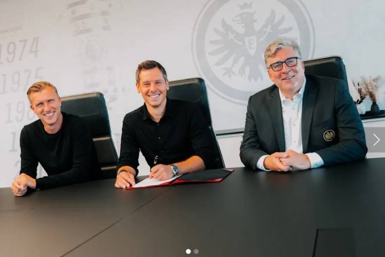 任职期间球队均踢欧战,官方:法兰克福续约体育总监哈敦至2028年